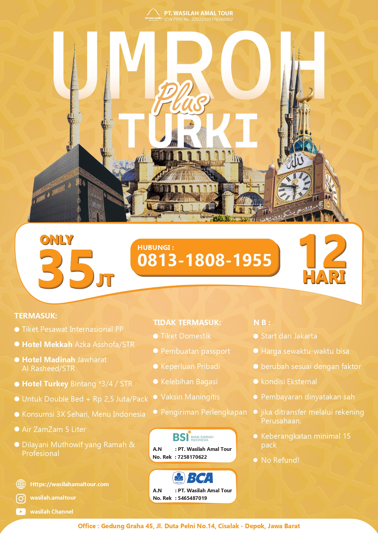 Umrah Plus Tour Turki